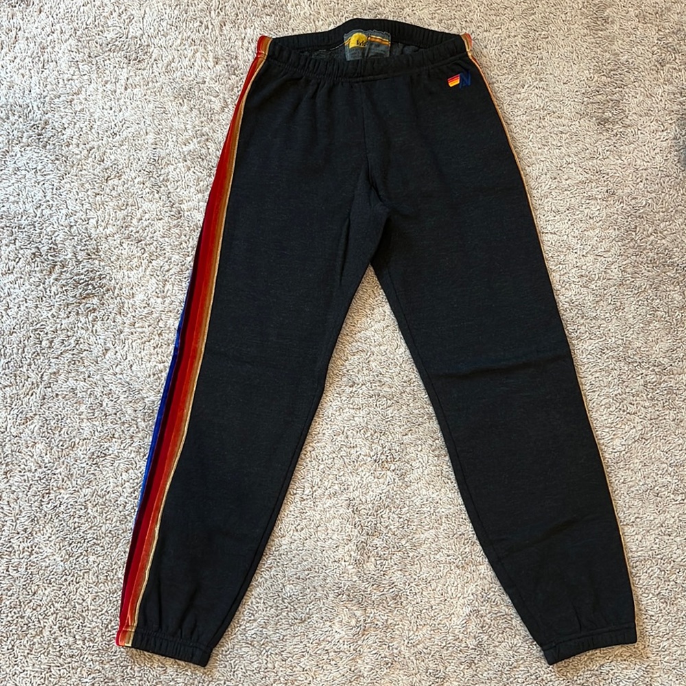 Women’s Aviator Nation Classic Sweatpants with Velvet Stripes